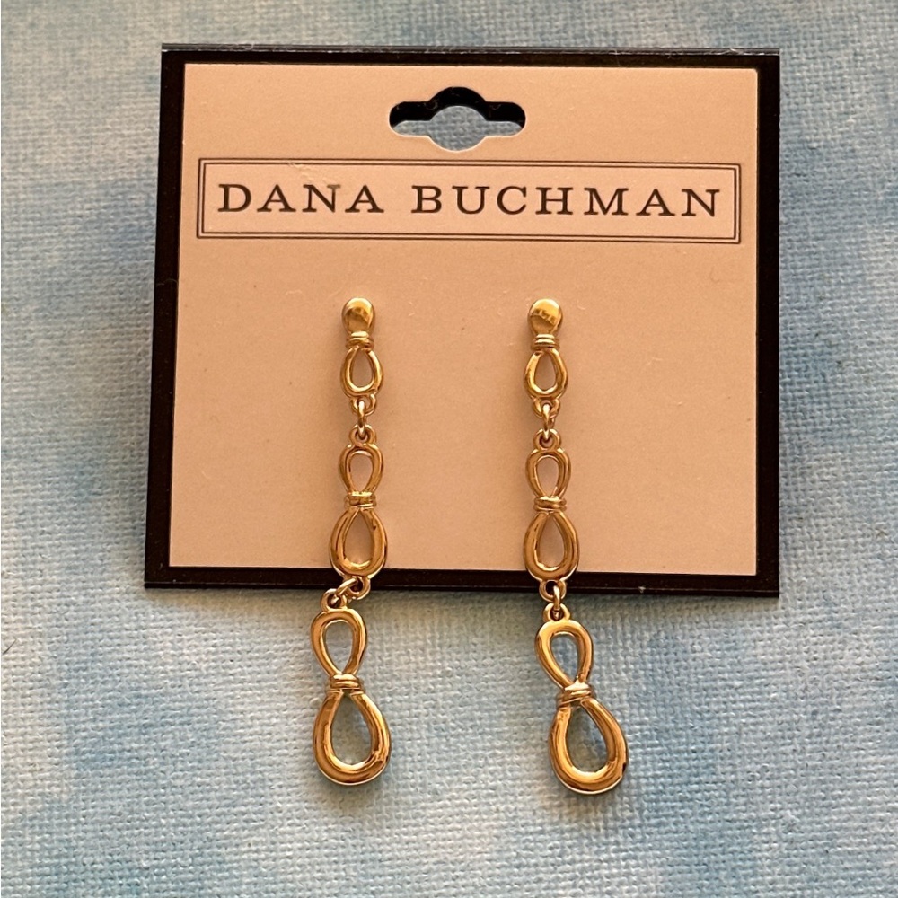 Dana Buchman Gold Loop Earrings